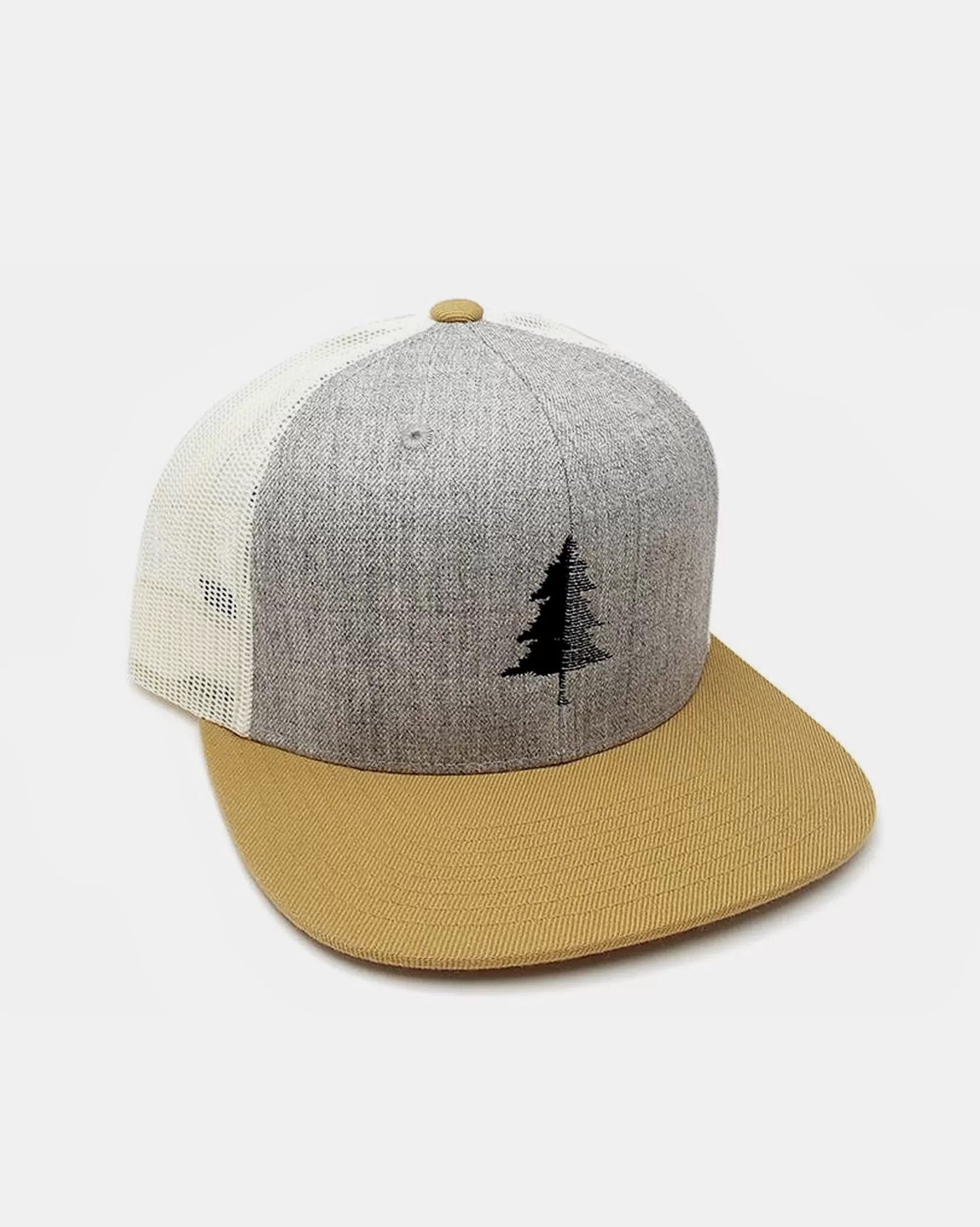 Split Tree Tri-Tone Trucker Hat