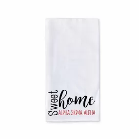 Sweet Home Alpha Sigma Alpha Sorority Kitchen Towel