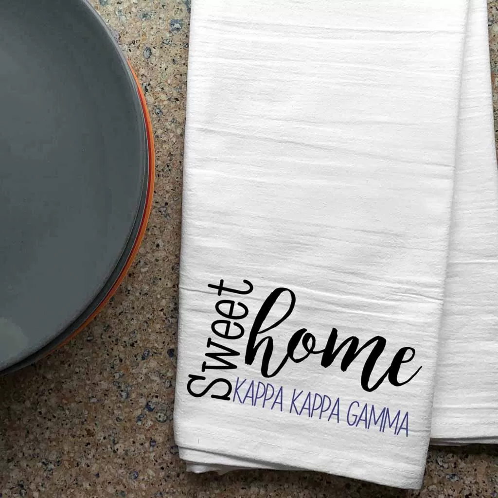 Sweet Home Kappa Kappa Gamma Sorority Kitchen Towel