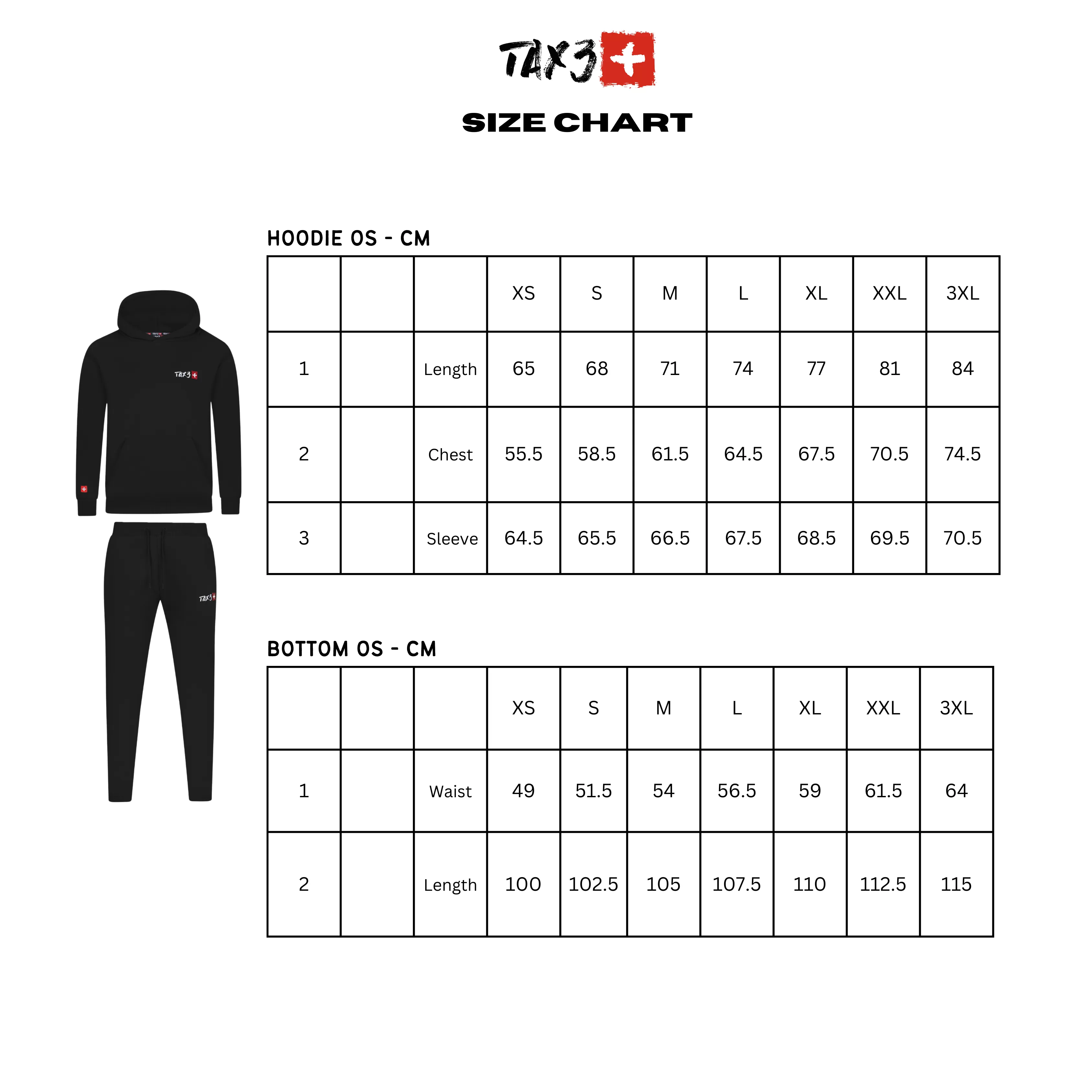 TAX3 L-TOWN HOODIE - BLACK