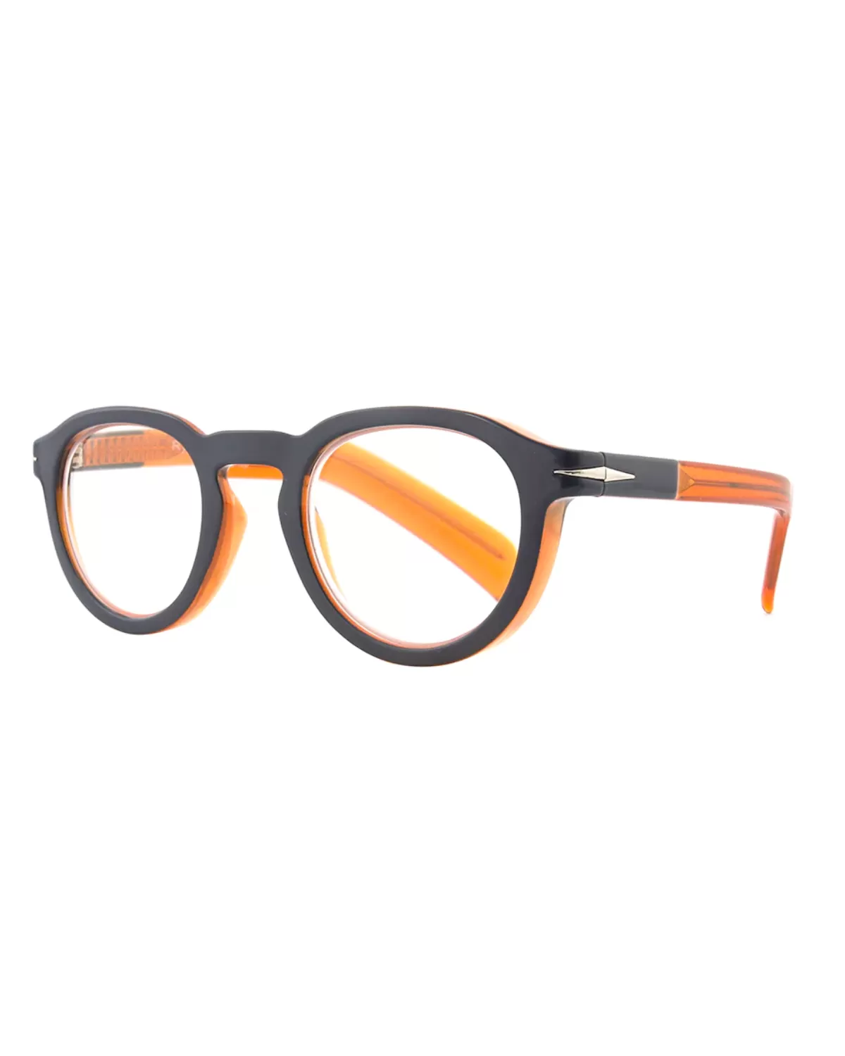 Theodore Blue Light Readers 1.75 (Navy Blue/Transparent Orange)