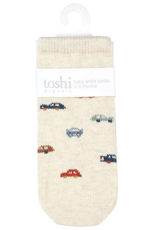 Toshi Organic Socks Ankle Jacquard - Speedie