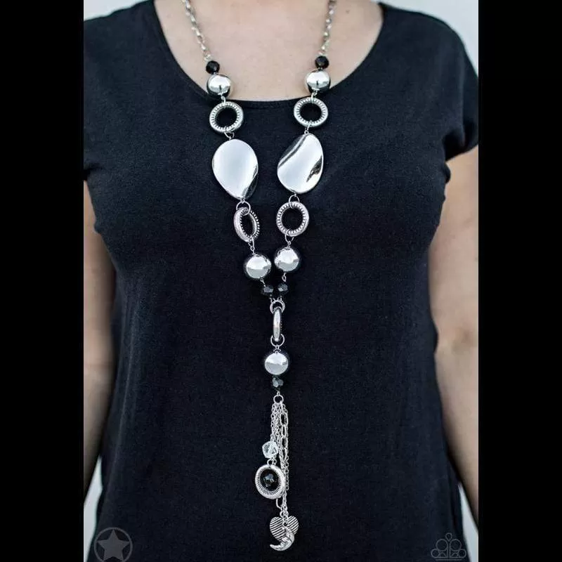 Total Eclipse of the Heart Silver Necklace