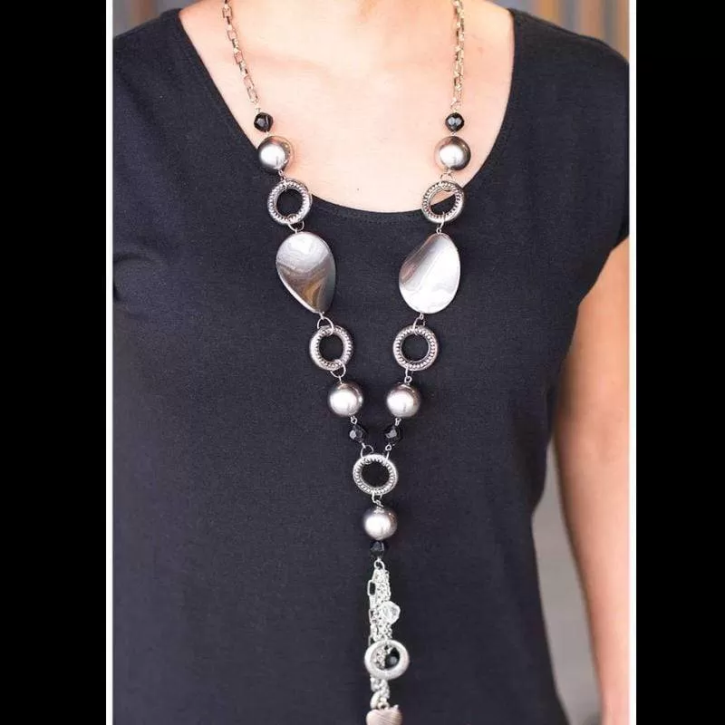 Total Eclipse of the Heart Silver Necklace