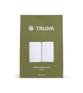 Trunk 2 Pack Organic Cotton Boxer Briefs: White