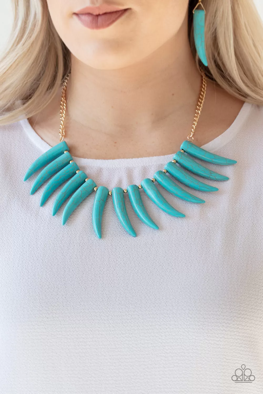 Tusk Tundra Blue-Necklace