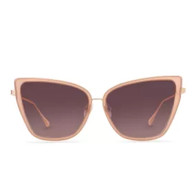 Valerie Rose Gold Wine Gradient Sunglasses