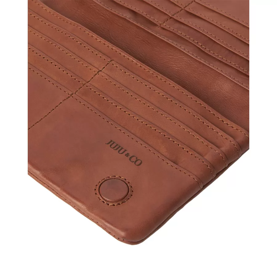 WALLET CAPRI LARGE V2 - COGNAC LEATHER