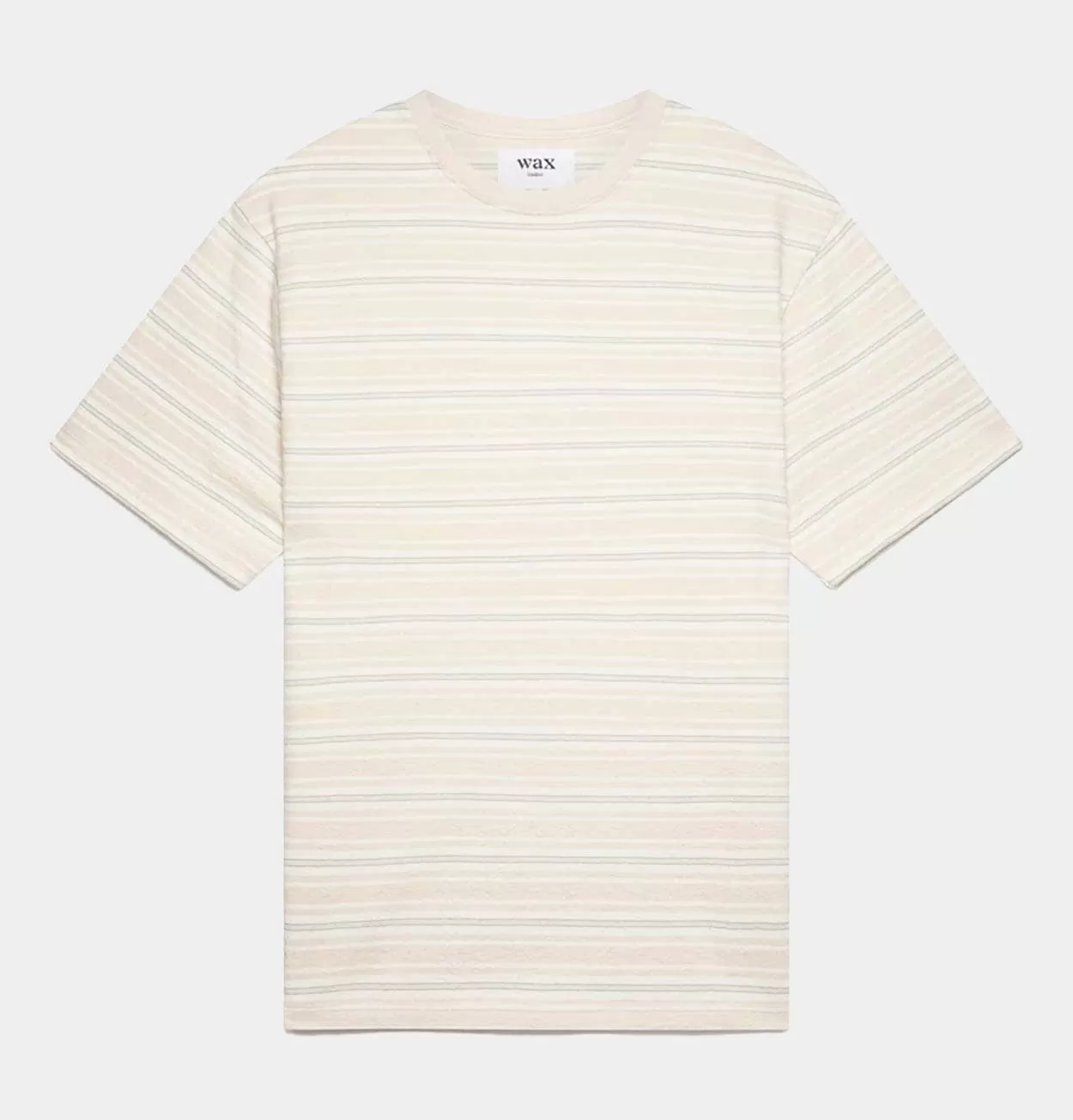 Wax London Dean T-Shirt in Pink Trail Stripe