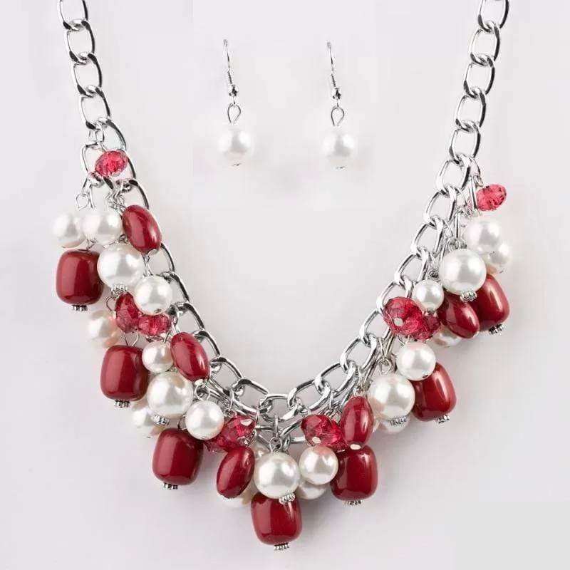 What A BEVY Red Necklace