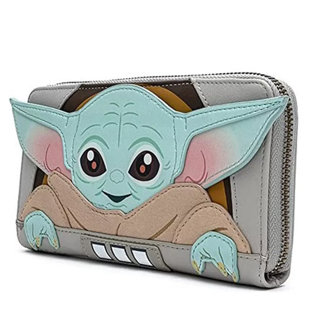 Yoda Baby Unisex Short Wallet PU Leather Small Coin Purse Credit Card Pouch For Girls Portefeuille Birthday Gift