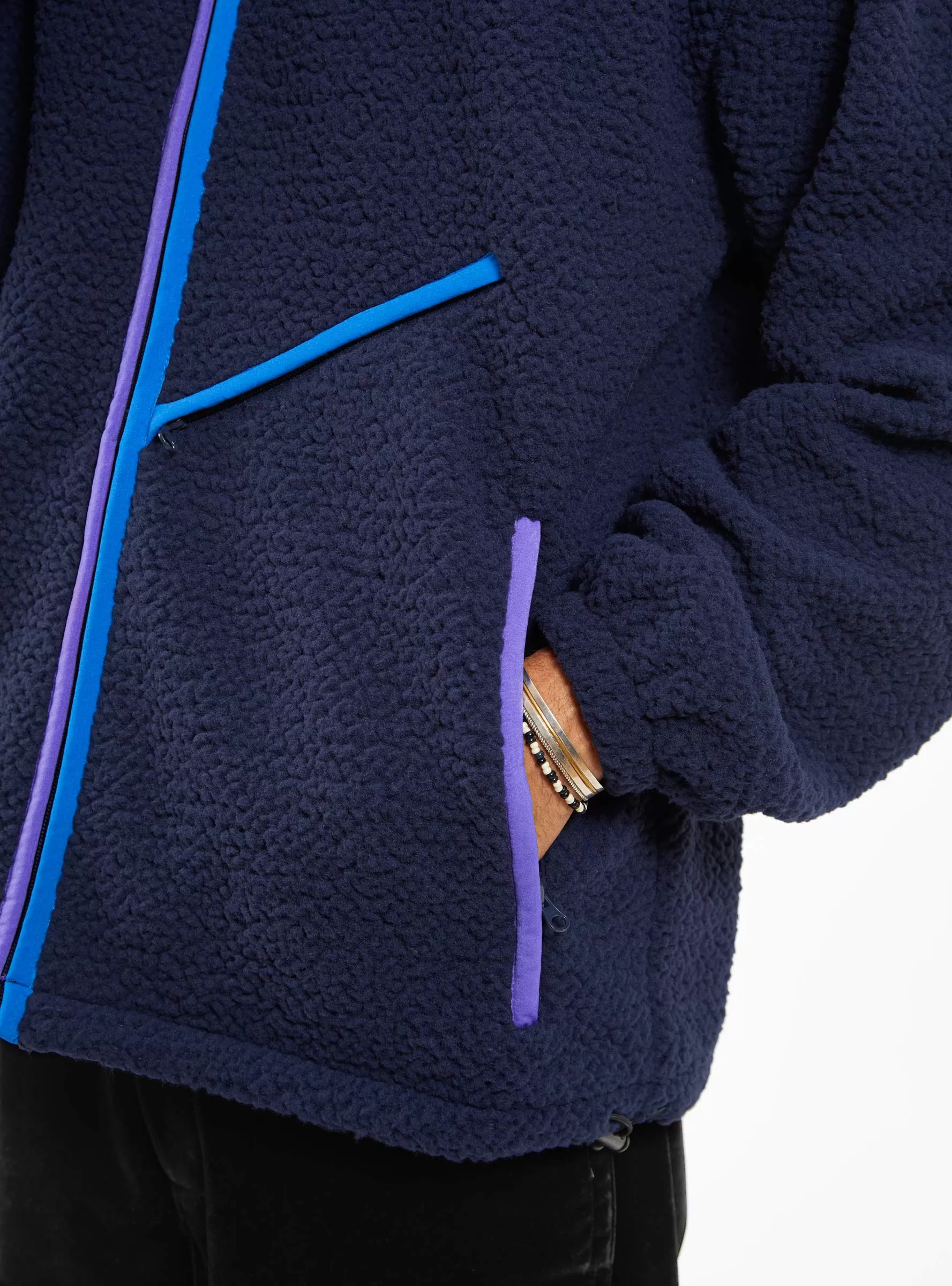 Zip Up Fleece Navy